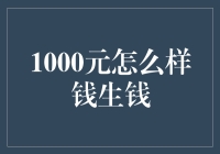 1000元怎么钱生钱？揭秘理财小技巧！