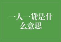 一人一贷：新时代金融管理的新思路