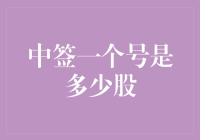 股市中签的奥秘：你中签了，那一股能分你多少？