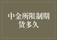 中金所限期多久？——限制还是保护，这是个问题