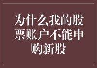 股票账户大作战：为什么我的股票账户不能申购新股？