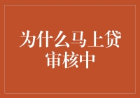 为什么马上贷审核中就像蜗牛在慢跑？