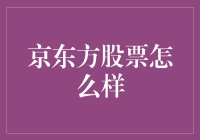 京东方股票：从屏幕大佬到股市小王子的华丽变身