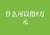 探索贷款5万元的多种途径及其经济考量