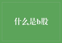 什么是B股：概念、特点及发展现状