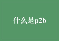 什么是P2B？你的投资选择新方向！