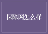 保障网：让生活不再成为冒险游戏