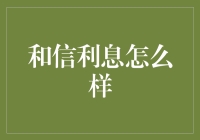 和信利息背后的金融策略与风险评估