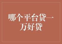 哪个平台贷一万好贷：基于信用与风险评估的综合考量