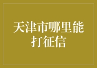 天津市哪些网点能提供信用查询服务