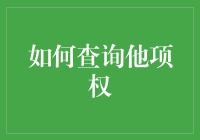 如何有效查询他项权：指南与技巧