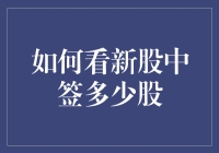 如何精确计算新股中签多少股：策略与技巧