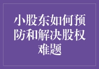 小股东如何预防和解决股权难题：策略与实践