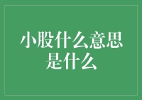 小股什么意思：金融市场的微观结构视角