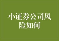 小证券公司面临的独特风险及其应对策略