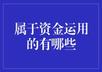 属于资金运用的有哪些？揭秘你的钱究竟去了哪里！