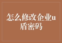 如何有效修改企业U盾密码：提升企业网络安全的必要步骤