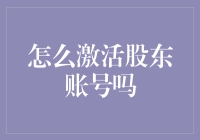 股东账号激活：从企业治理到股东参与的全方位解析