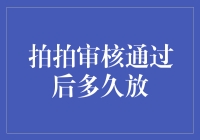 拍拍审核通过后多久放？真的吗？别逗了！