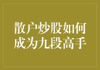 散户炒股如何成为九段高手：从入门到精通的投资艺术