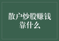 散户炒股赚钱靠什么：理性投资与市场洞察力