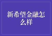 新希望金融：拥抱数字化时代的金融服务创新