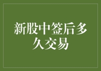 新股中签后多久才能交易：解密新股上市交易时间门槛