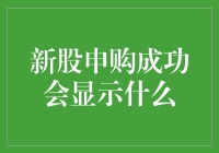 新股申购成功会显示啥？看这里！