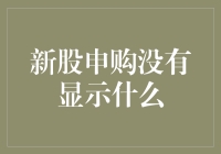 新股申购不见踪影：是系统bug还是神秘力量？