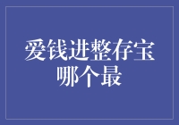 投资理财界的新星：爱钱进VS整存宝，谁是你的理财挚爱？