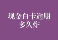 现金白卡逾期与信用卡风险管理