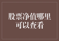 股票净值哪里可以查看？也许你身边的每个人都在说这些地方！