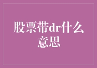 股票代码中的DR代表什么意思？