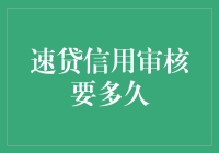 速贷信用审核：快速申请的背后有哪些考量？