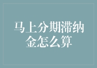 马上分期滞纳金计算解析：理解逾期成本的准确度量