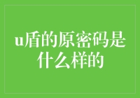 生活中的密码之谜：U盾究竟原密码是啥？